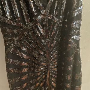 Long sexy sequin dress